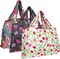 Wrapables Large Foldable Tote Nylon Reusable Grocery Bag, 3 Pack